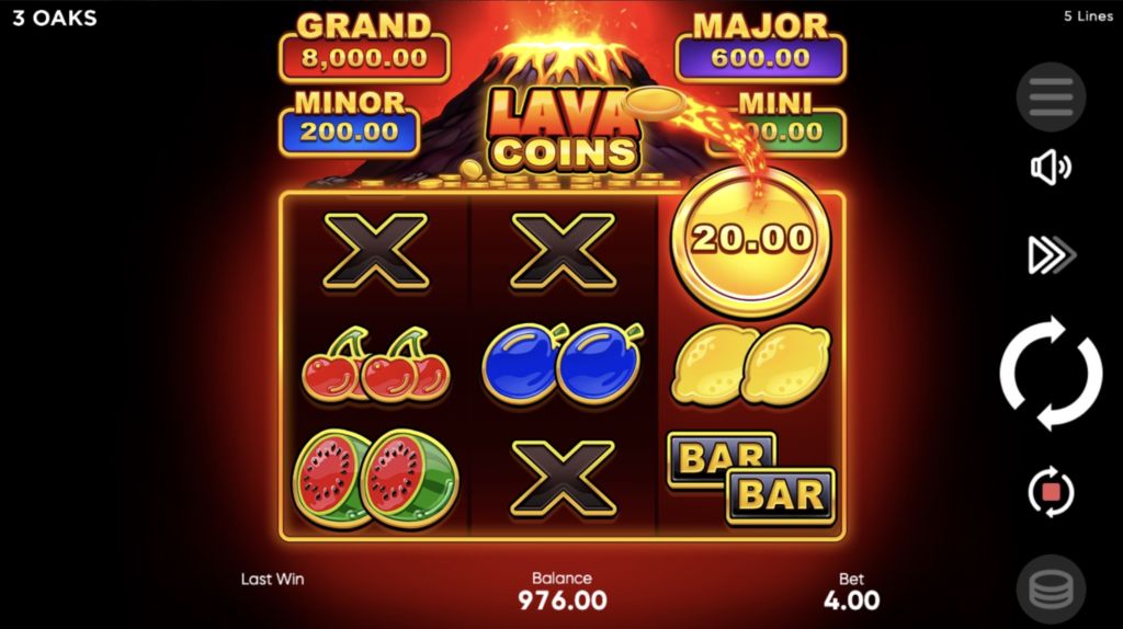 Online Casino Game: Lava Coins