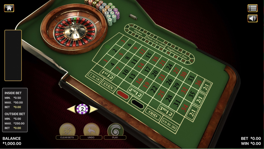 Online Casino Game: European Roulette