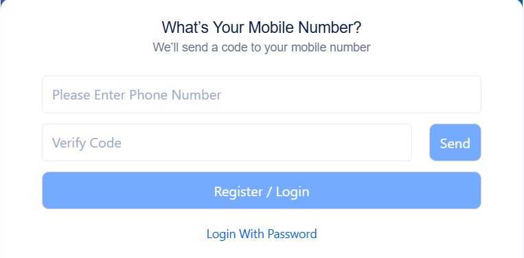 How to Register for OKBET?
Fill in your phone number and send the code. Then authenticate.