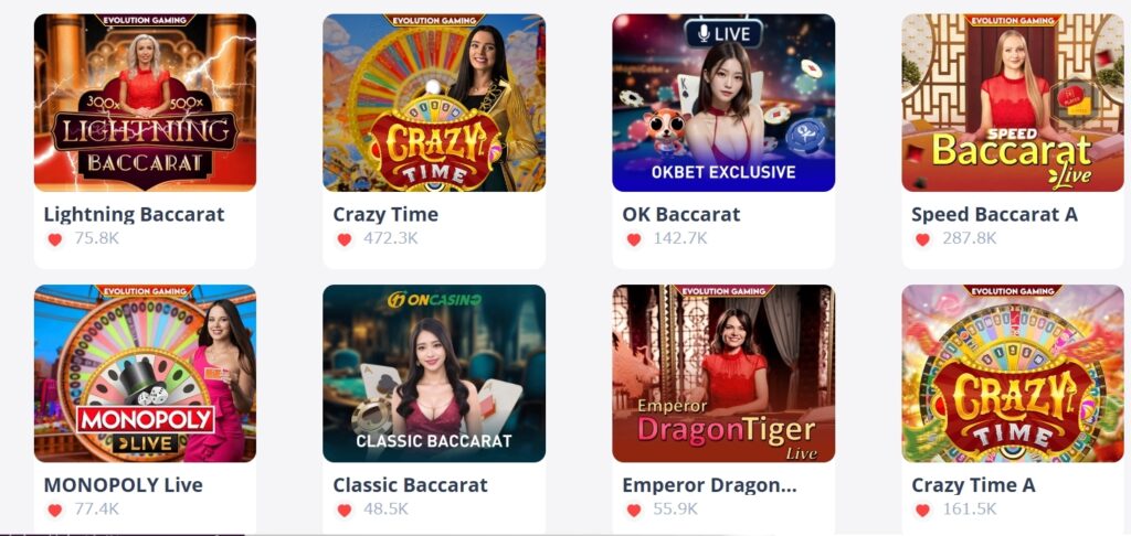 OKBET Casino Game