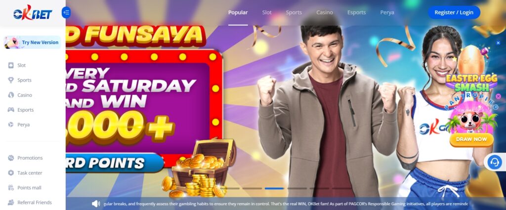 OKBET Online Casino ₱20 Free Bonus(No Deposit Bonus)