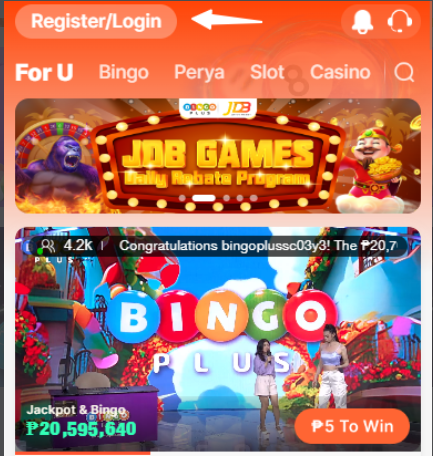 BingoPlus Online Casino Free Bonus: Registration