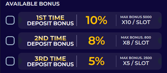 luckystarz deposit bonus