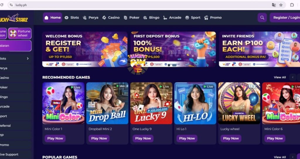 luckystarz legit url