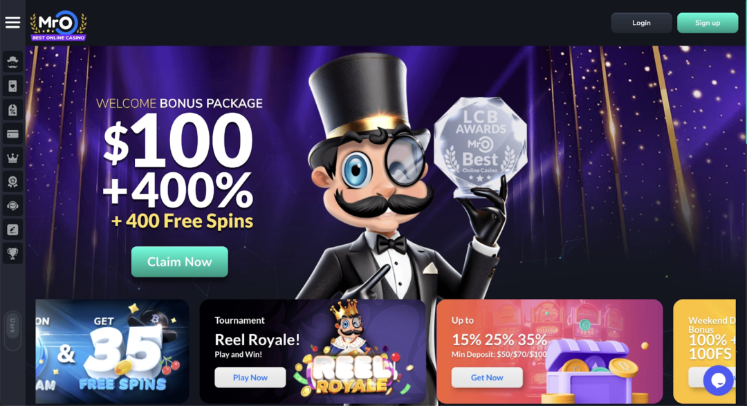 MrO Casino – Bonus Code: CHIPYMRO200