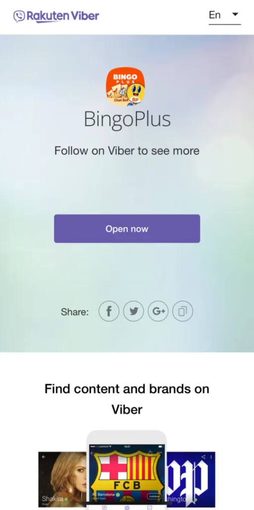 BingoPlus Viber