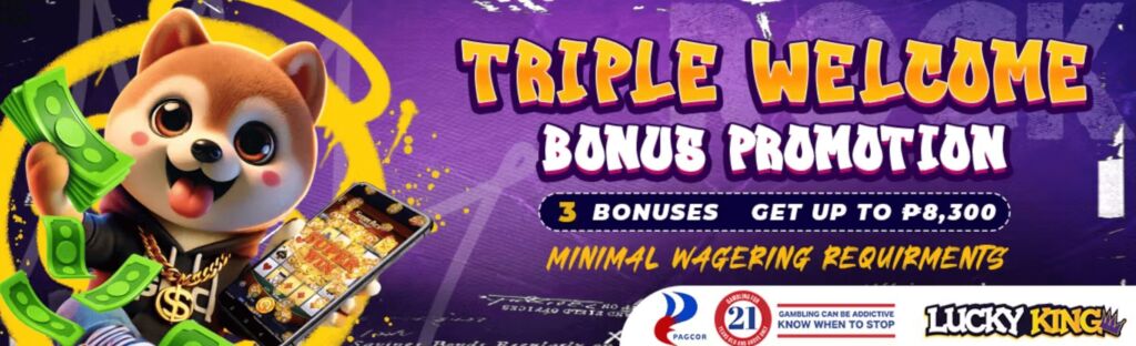 Get up to ₱8,300! Claim Your Deposit Bonus at LuckyKing (Luckystarz) Online Casino!