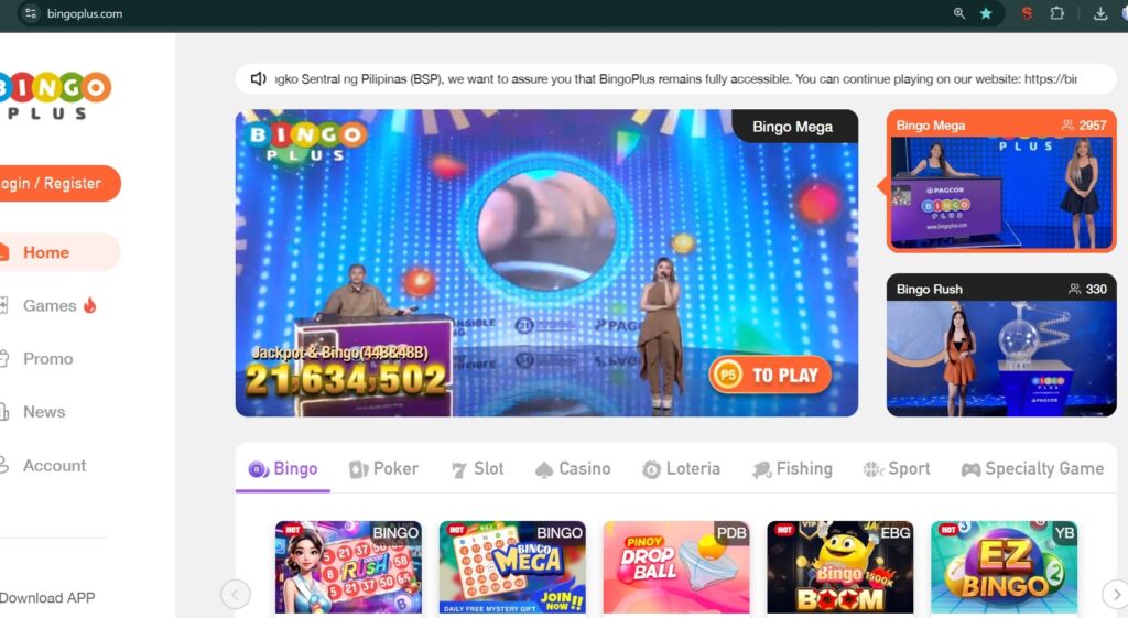BingoPlus offical site