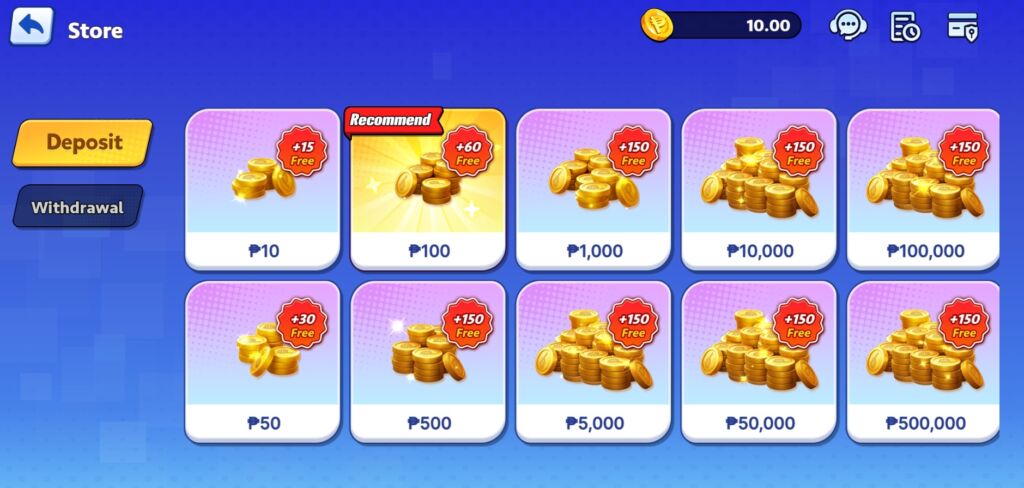 playtime deposit and withdrawal
