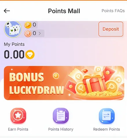 BingoPlus Rewards Points