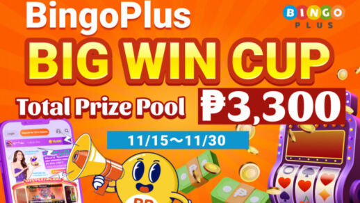 Bingo Plus BIG WIN CUP Total Prize Pool ₱3,300