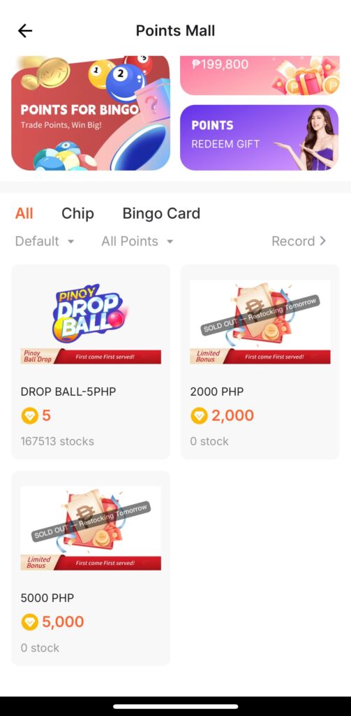 Important Notes on BingoPlus Reward Point Redemptions