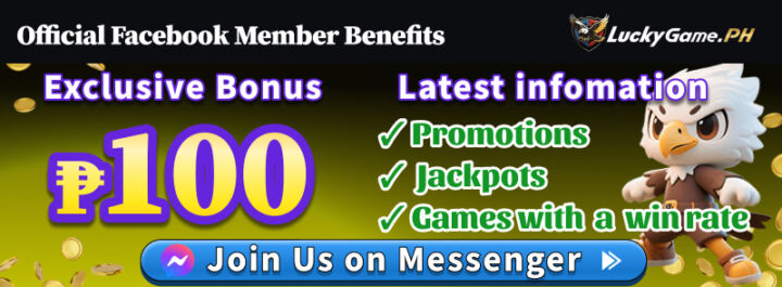 LuckyGame.PH Official Facebook Member Benefits Exclusive Bonus ₱100
