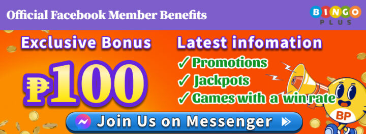 BingoPlus Official Facebook Member Benefits Exclusive Bonus ₱100