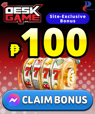 DeskGame site-exclusive bonus ₱100 claim bonus